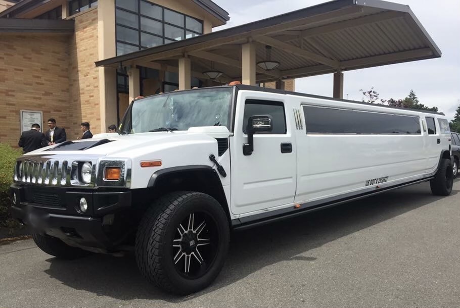 Hummer H2 stretch limo rental in Seattle for weddings, proms, and luxury events.