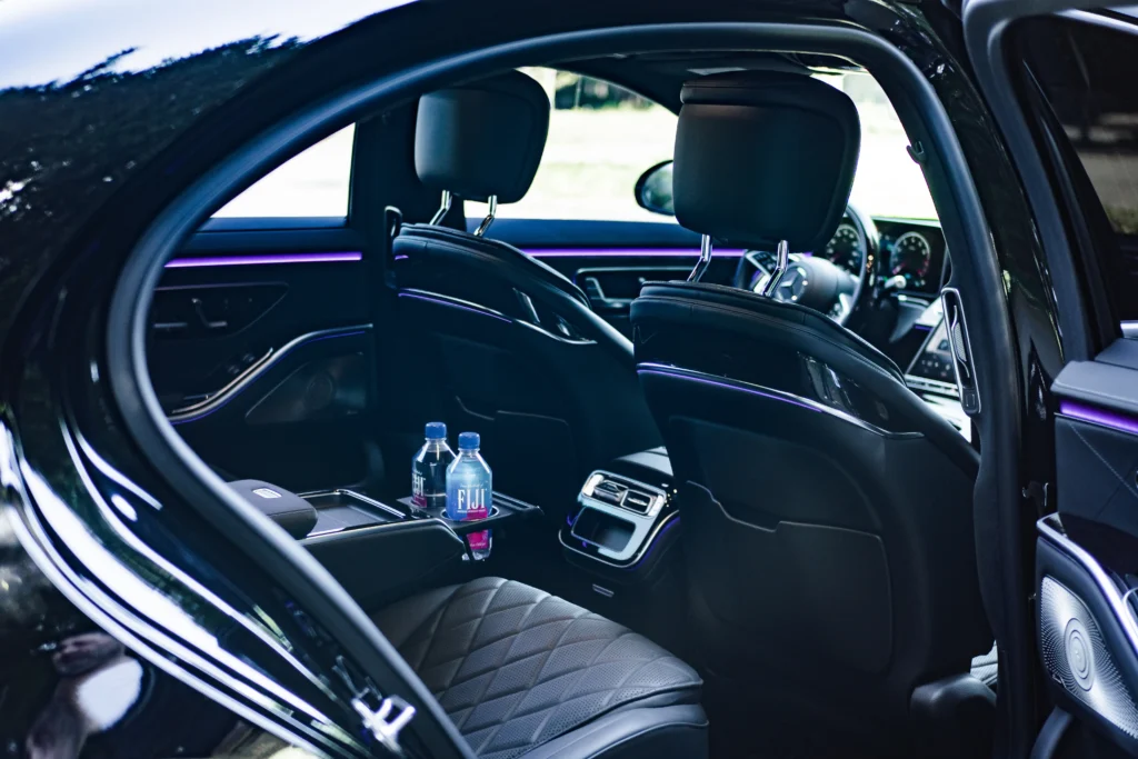 Mercedes-Benz S580 cabin private car hire Seattle